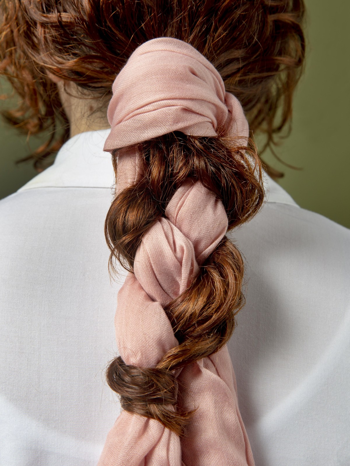 Silk-Look Hair Scarf premium accessory product photo for Velvet Souq UAE