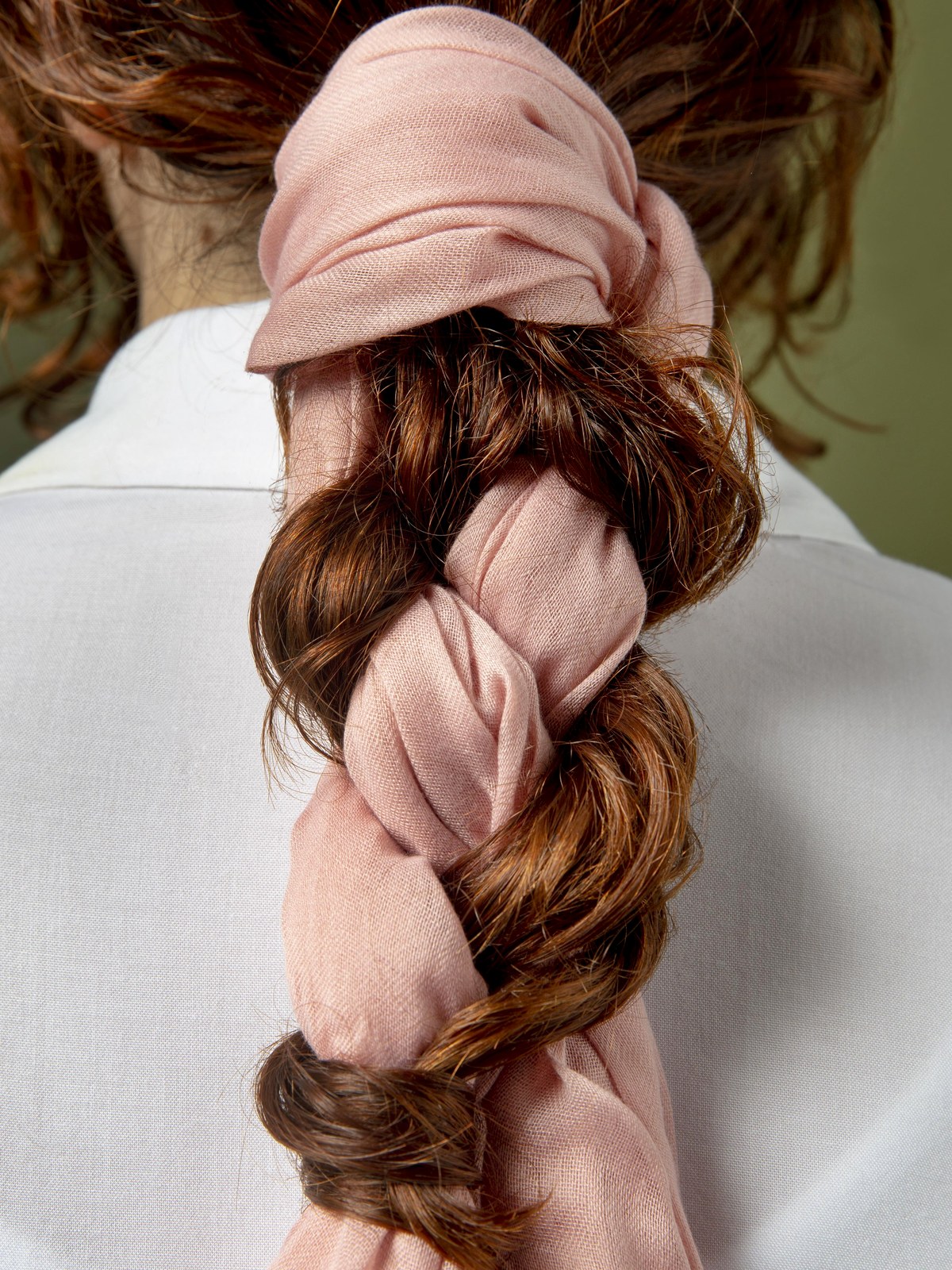 Silk-Look Hair Scarf gallery image