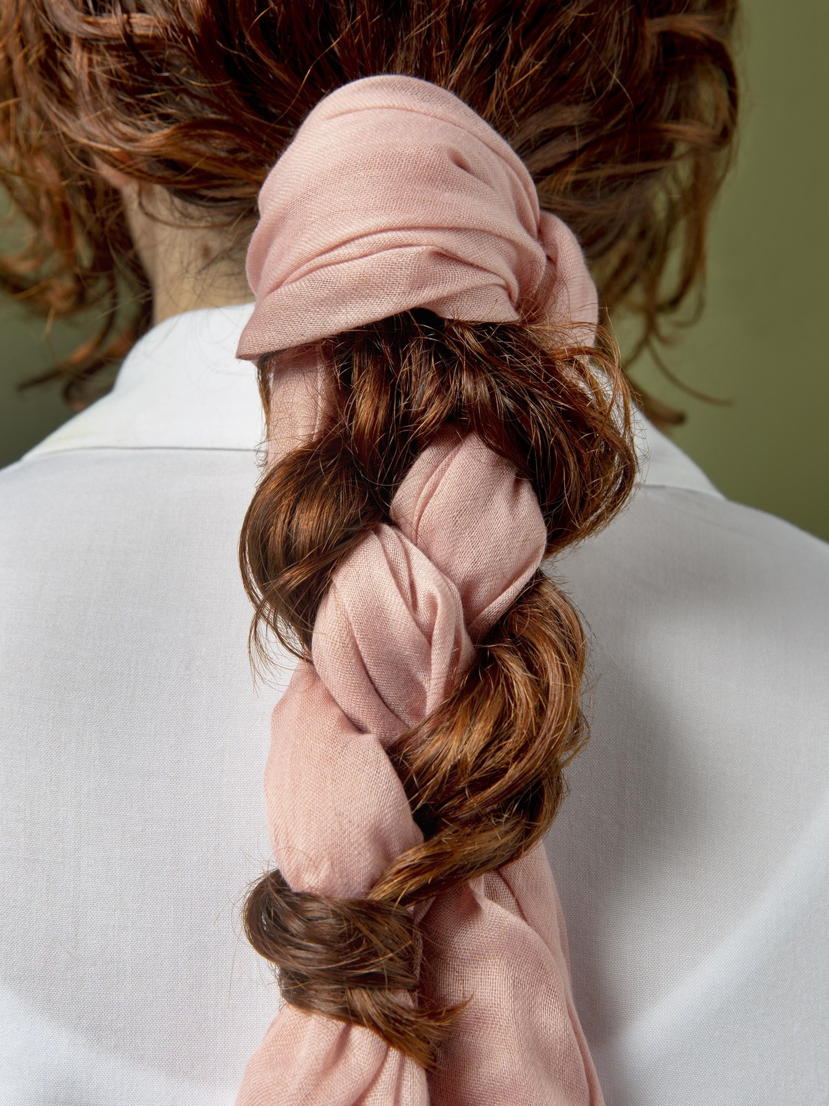 Silk-Look Hair Scarf gallery image