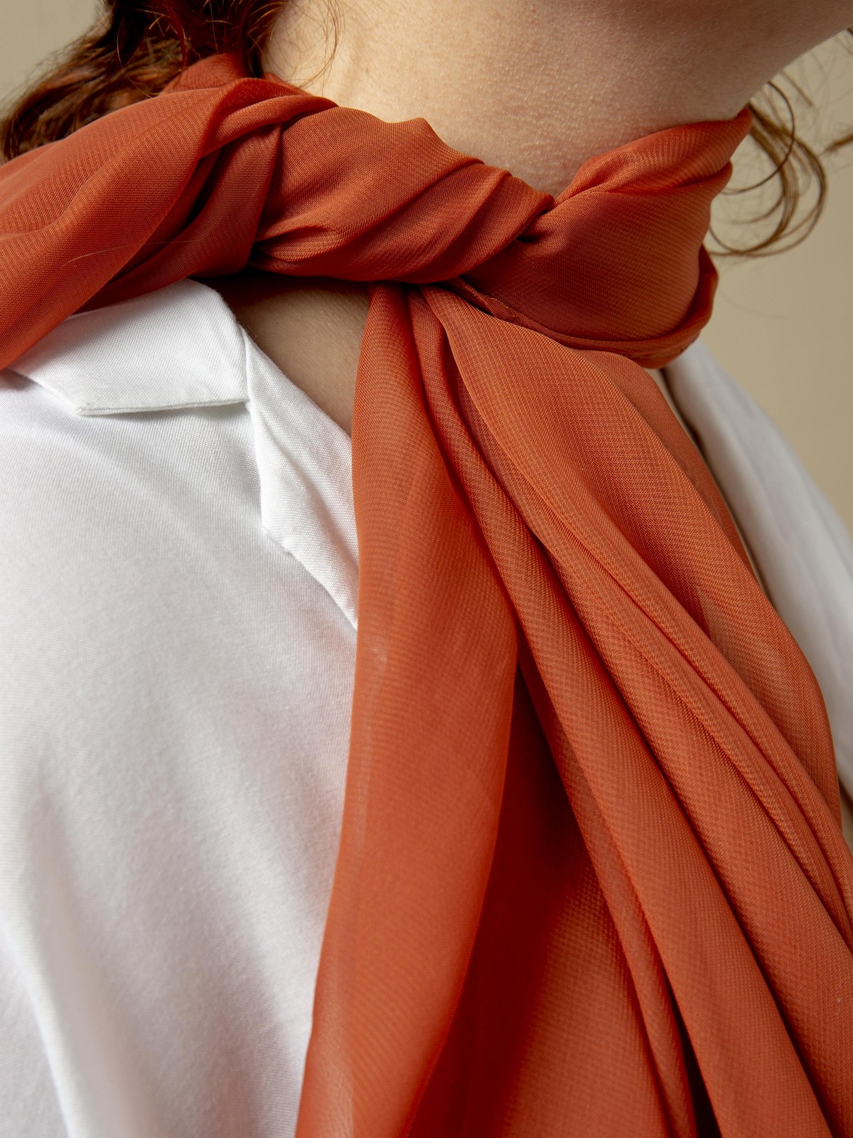 Silk-Look Neck Scarf gallery image