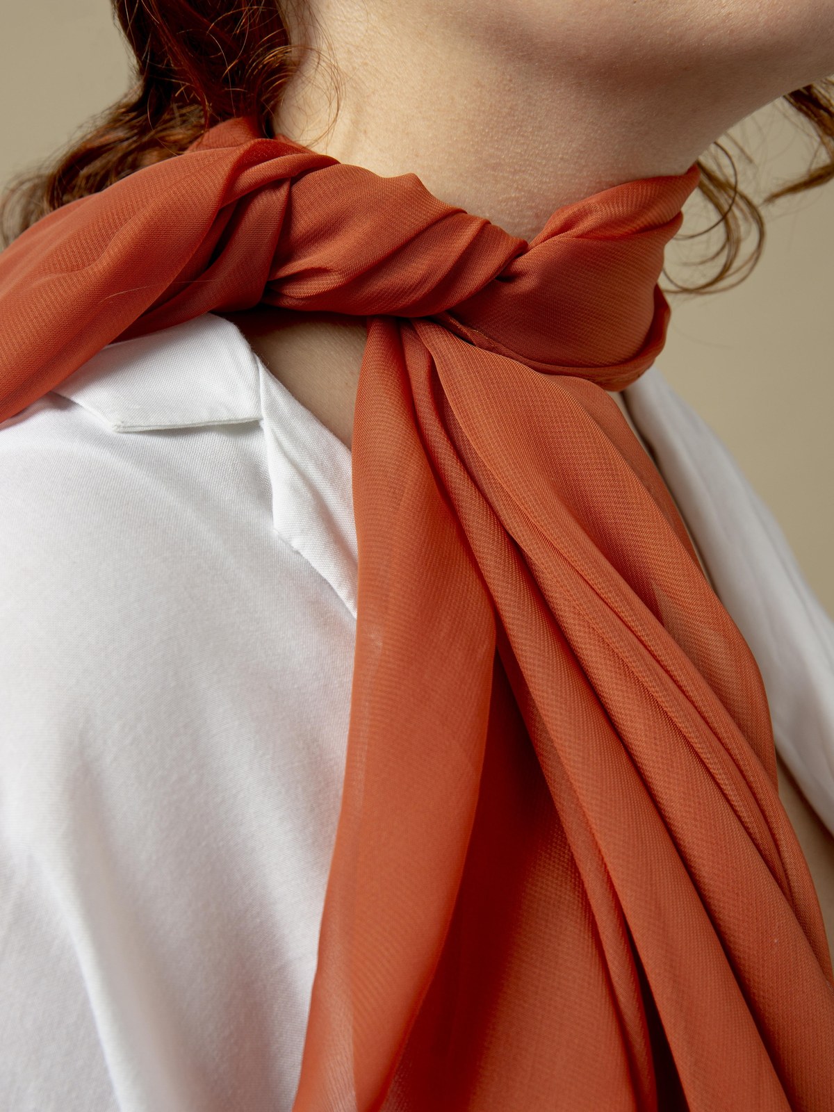 Silk-Look Neck Scarf gallery image