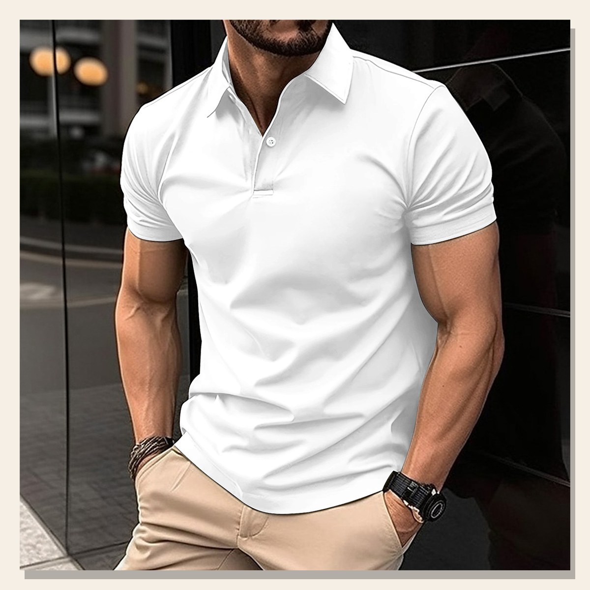 Gents Summer Lapel Polo Shirt gallery image