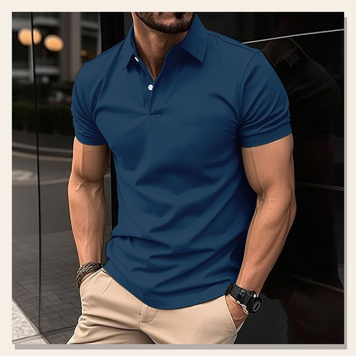 Gents Summer Lapel Polo Shirt gallery image