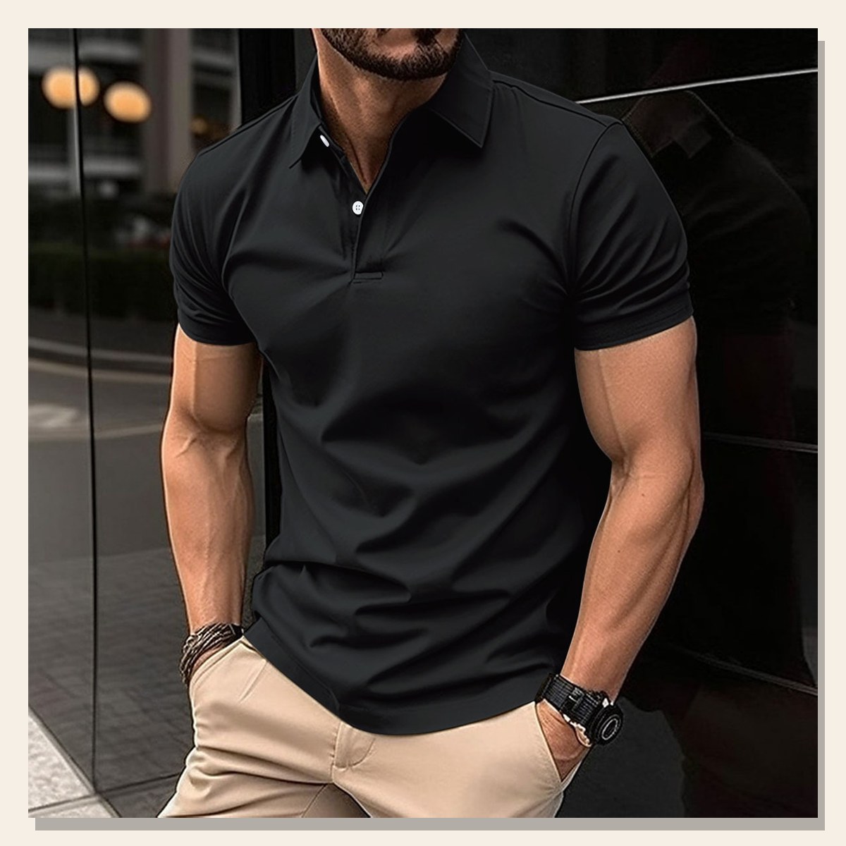 Gents Summer Lapel Polo Shirt gallery image