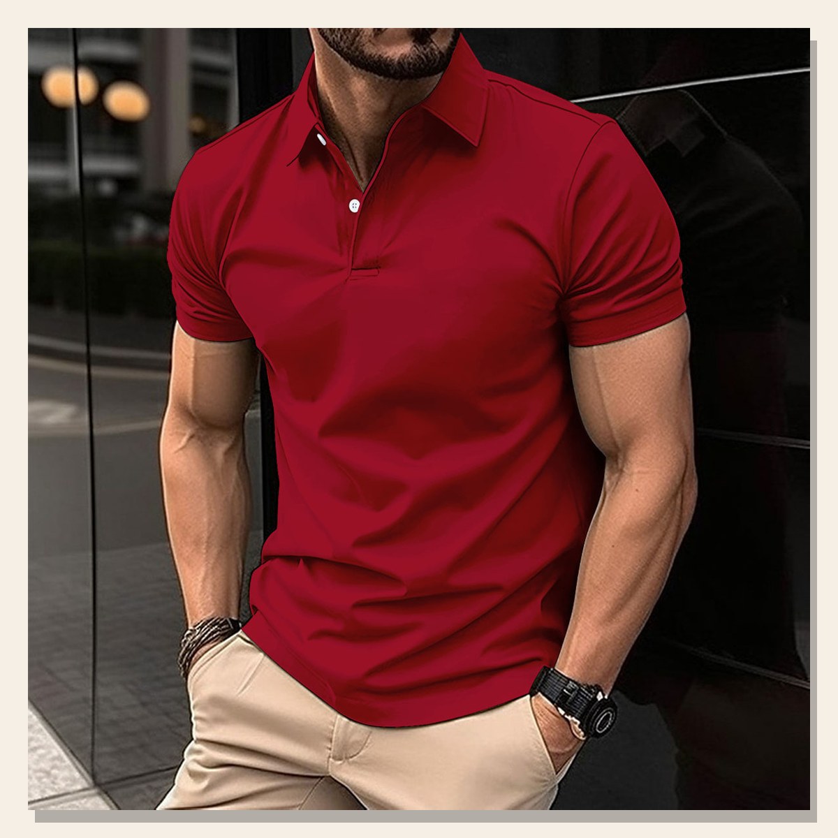Gents Summer Lapel Polo Shirt gallery image