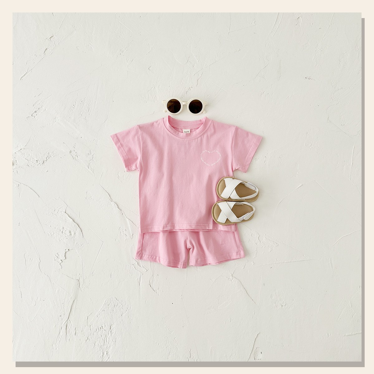 Kids Heart Print Short-Sleeve Set gallery image