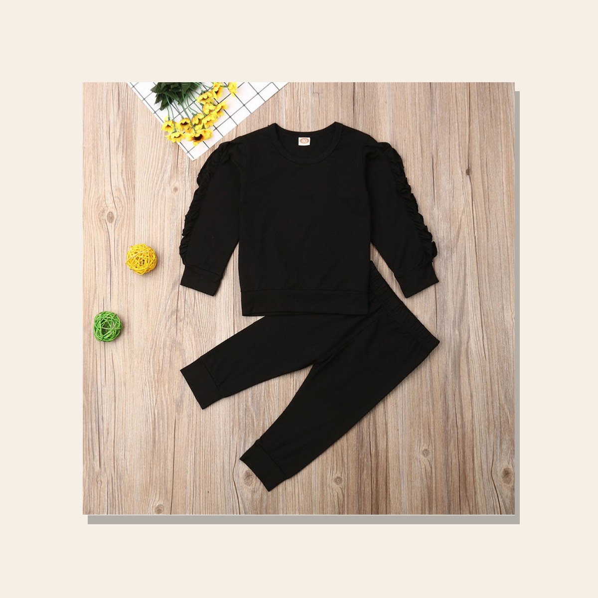 Kids Ruffle Jumper Two-Piece Set gallery image