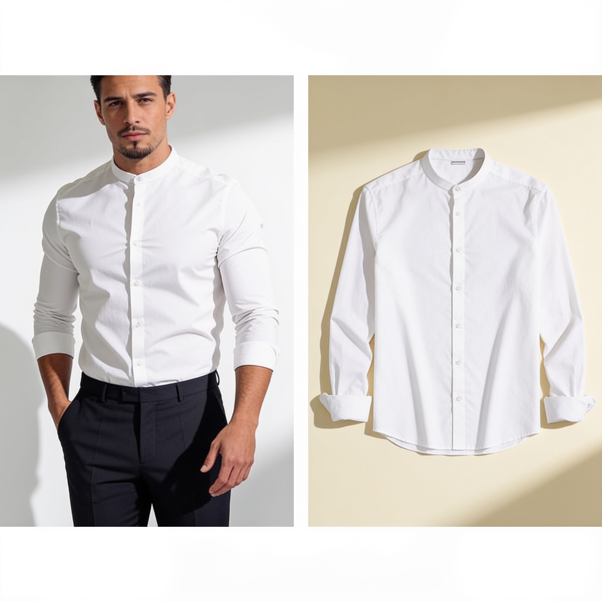 Men’s Solid Button-Down Shirt gallery image