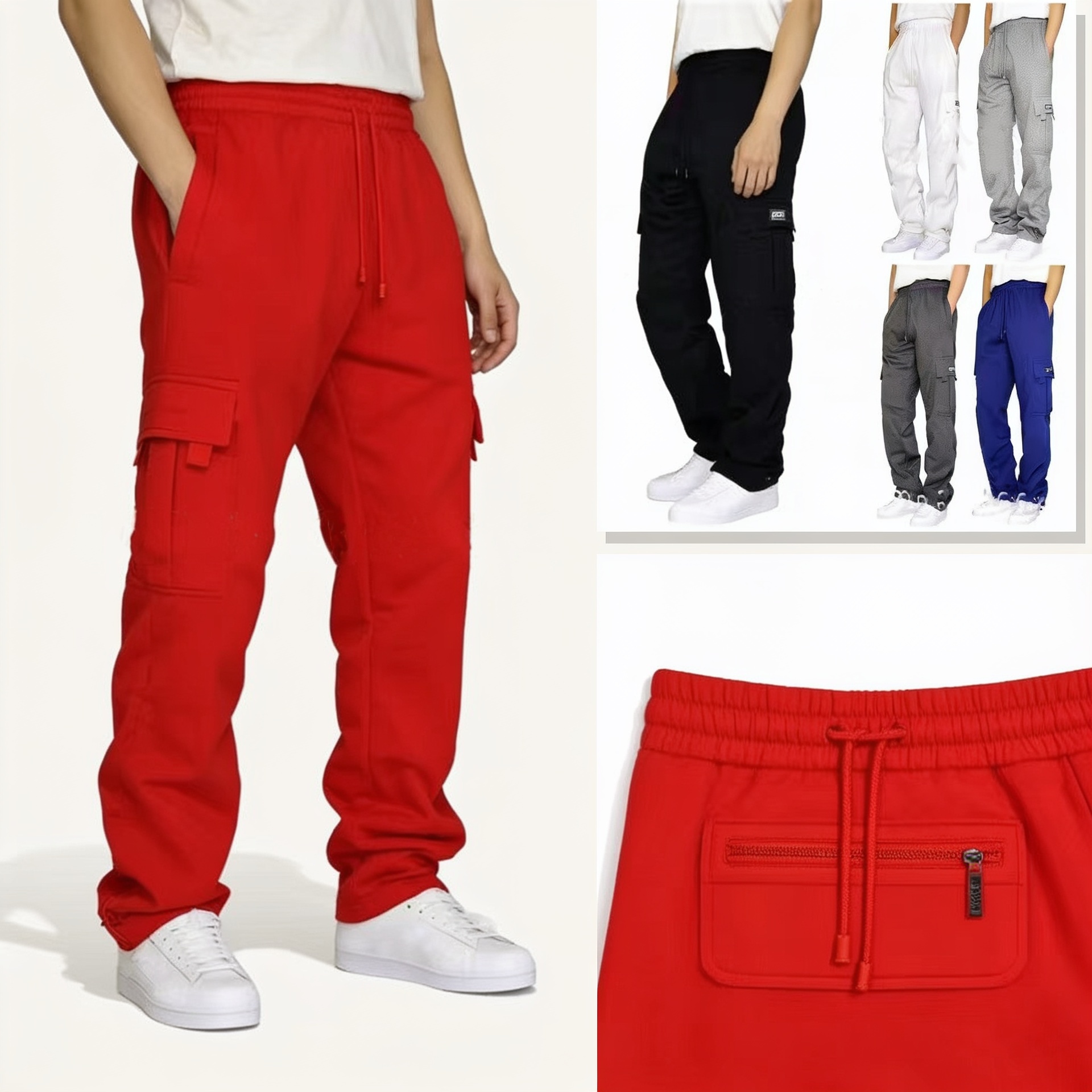 Men’s Stretch Waist Jogger Pants solid studio product photo for Velvet Souq UAE
