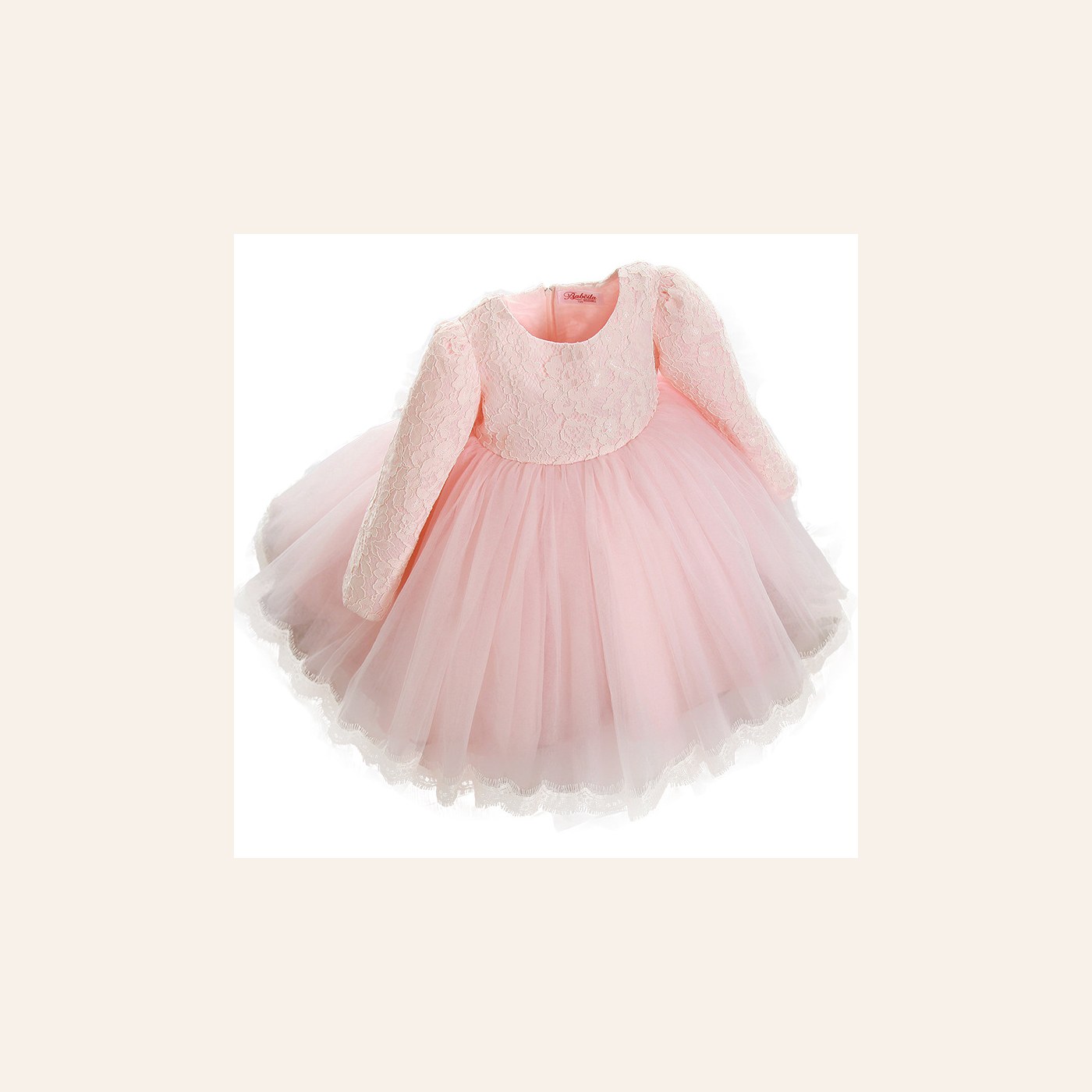Lace Princess Dress Girls Summer Dress clean ecommerce product photo for Velvet Souq UAE