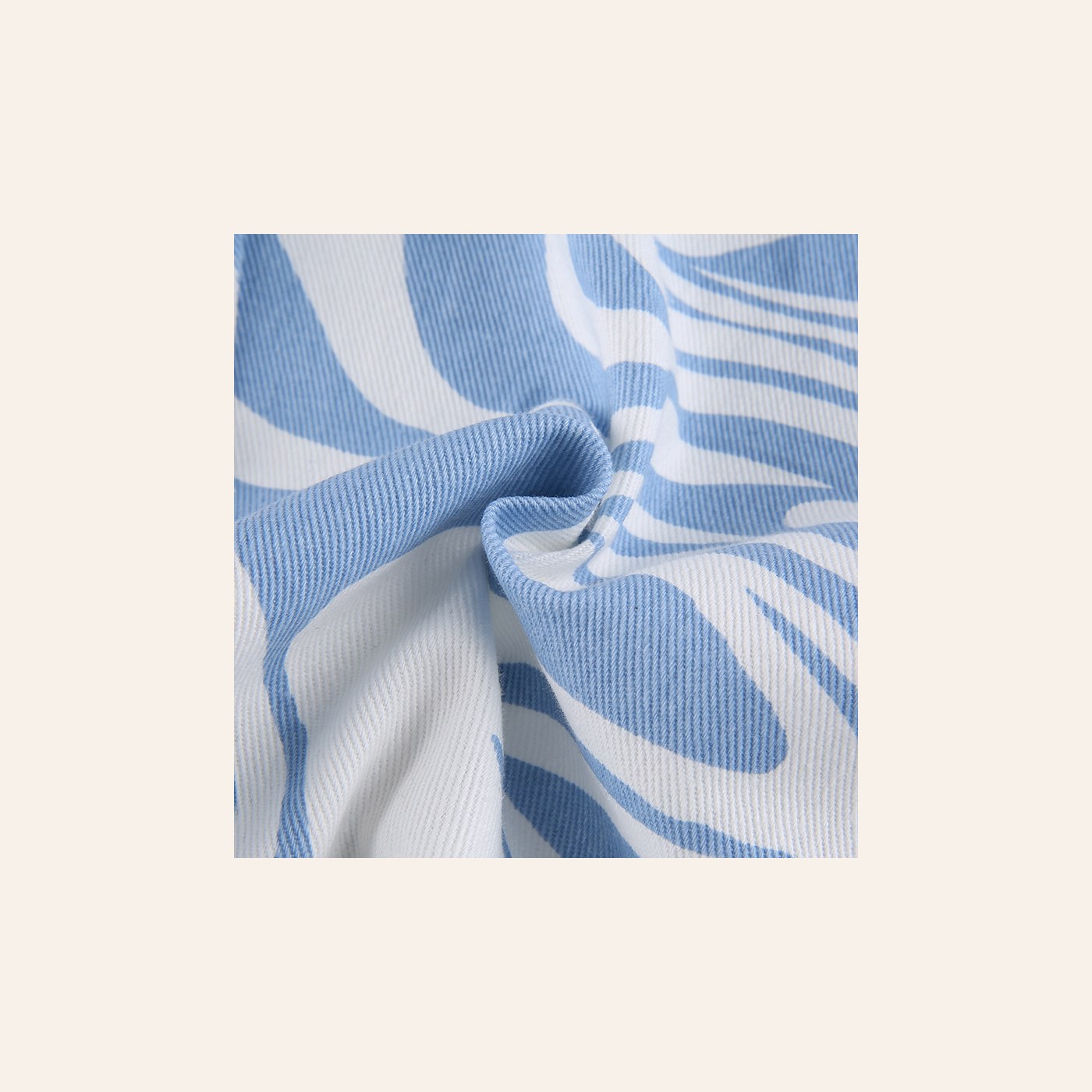 Ladies Blue Pattern Woven Pants gallery image