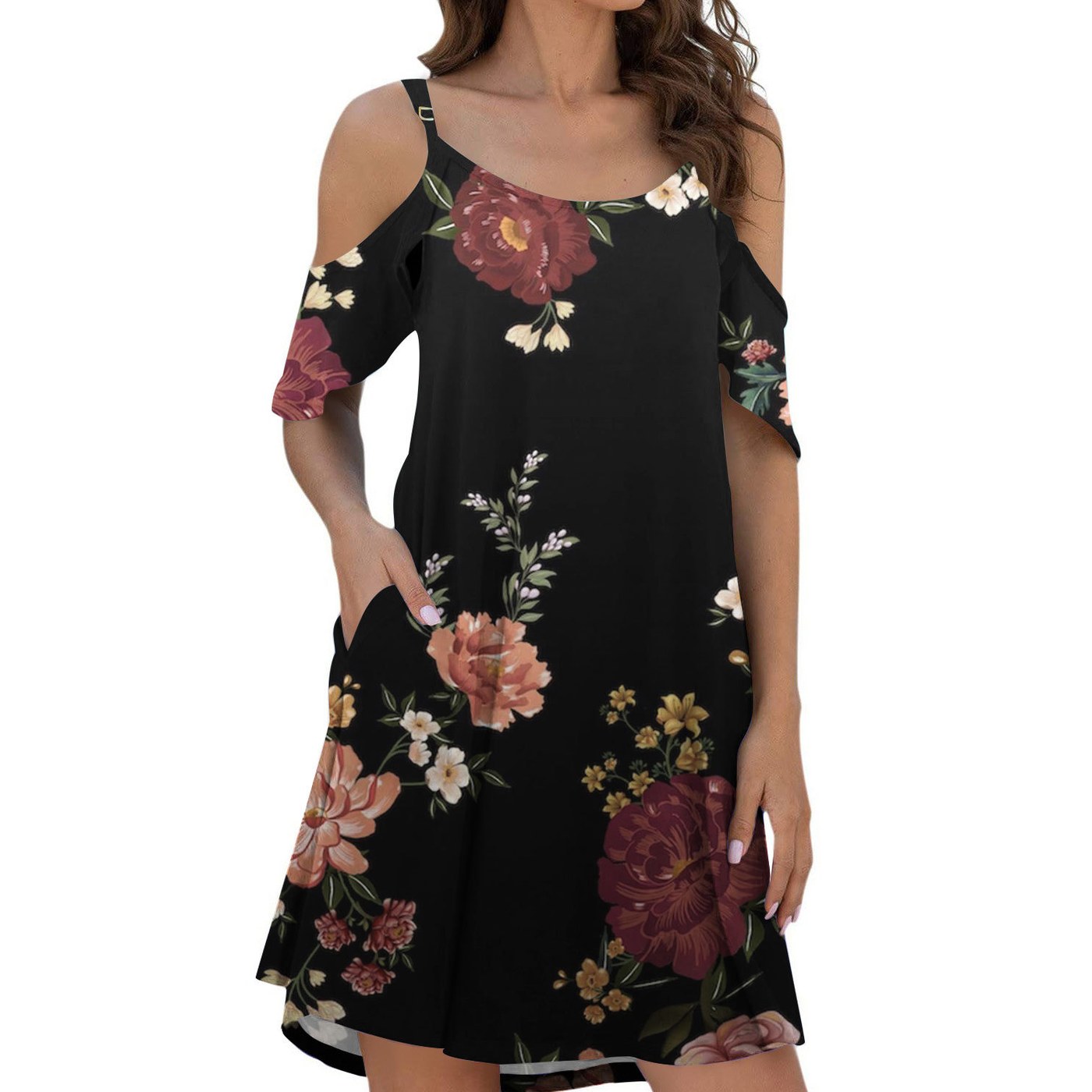 Printed Suspender Dress Summer Dress For Ladies gallery image