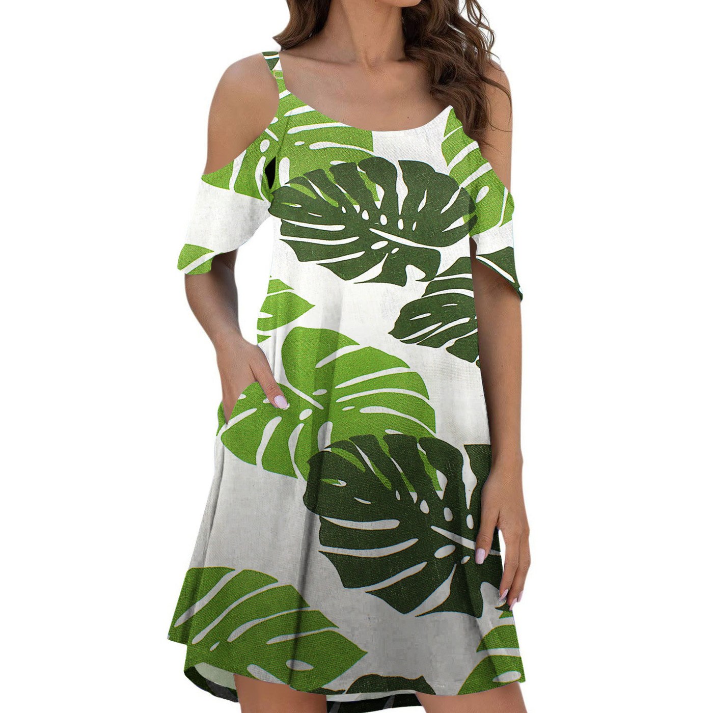 Printed Suspender Dress Summer Dress For Ladies gallery image