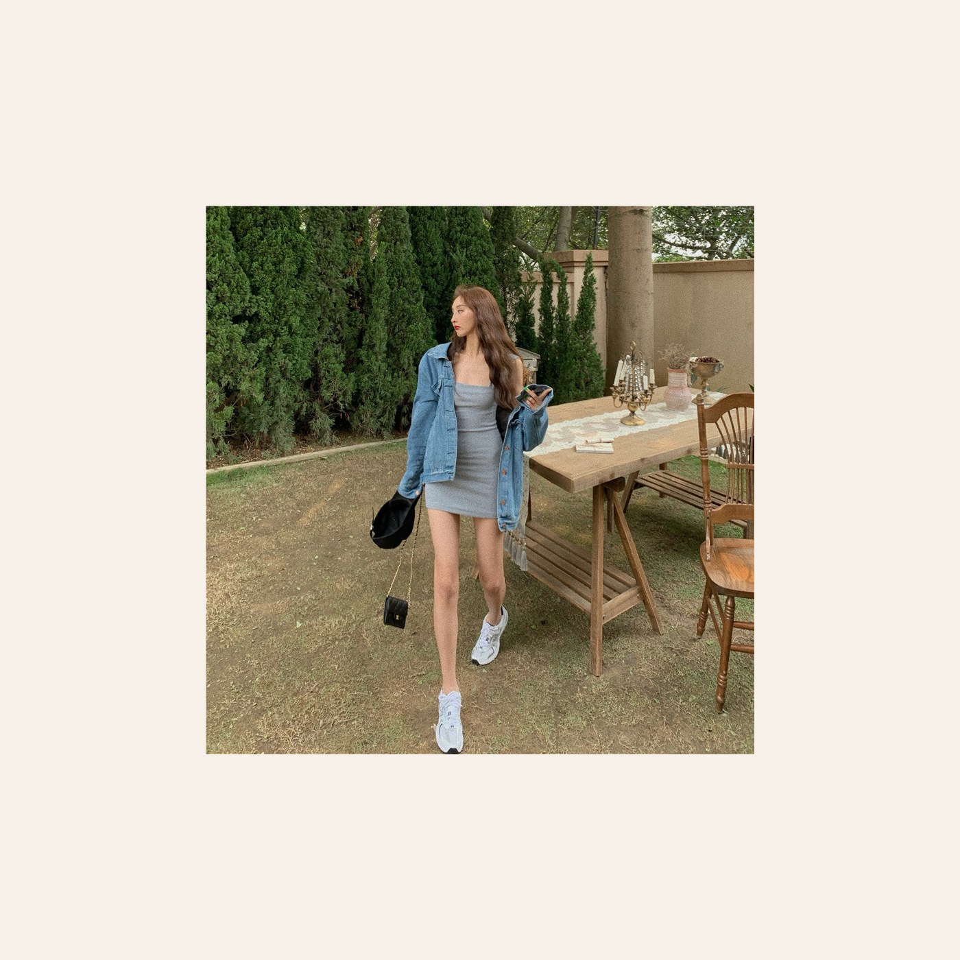 Summer Temperament Camisole Dress Ladies clean ecommerce product photo for Velvet Souq UAE