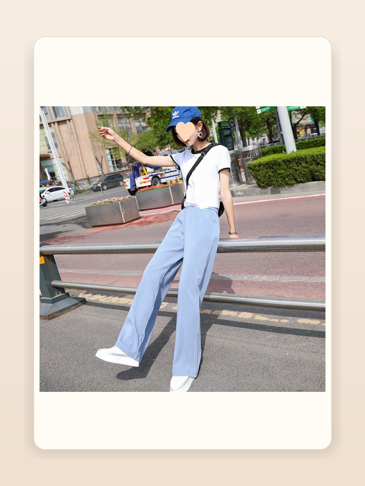 Ladies Linen Wide-Leg Pants gallery image